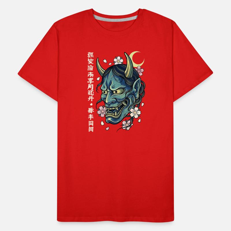 Hannya – Yōkai-Dämon Männer Premium Bio T-Shirt