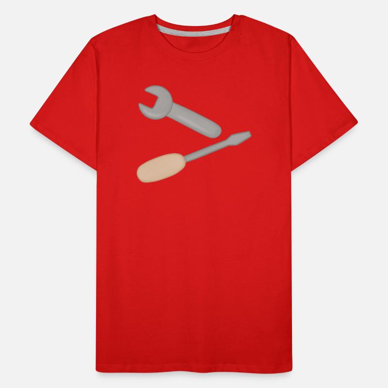 Duo d’outils : clé et tournevis T-shirt bio Premium Homme