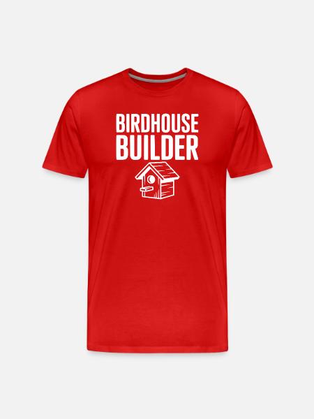 Birdhouse Builder - Men's Premium Organic T-Shirt - red
