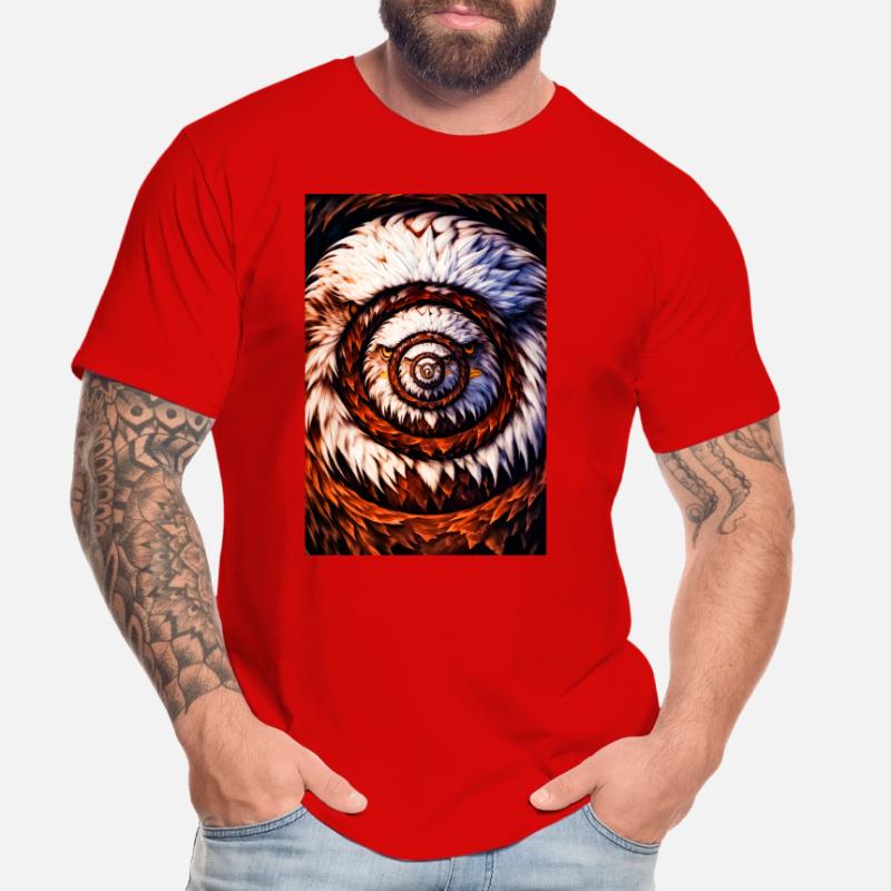 Spring Spiral with Spring Patterns Men's Premium Organic T-Shirt