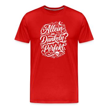Alone in the Dark Perfect Horror - Men's Premium Organic T-Shirt - red - Front - Damien (186cm)