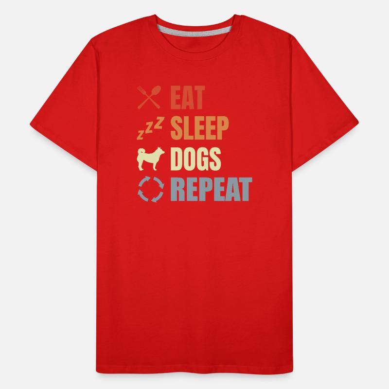 Hundebesitzer Routine Männer Premium Bio T-Shirt