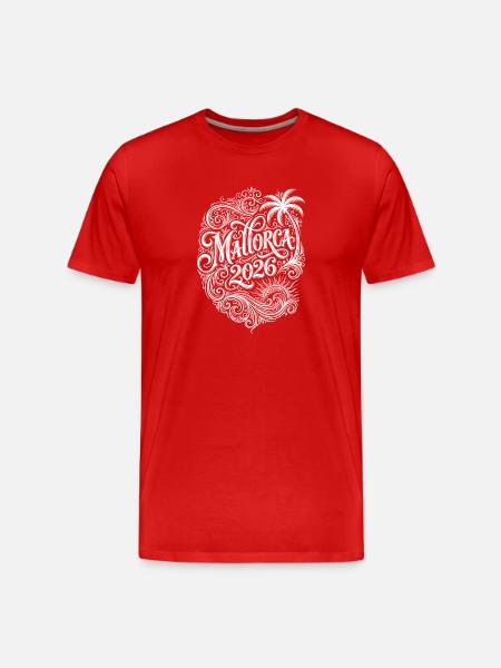 Mallorca 2026 Saying - Men's Premium Organic T-Shirt - red