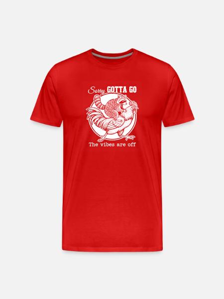 Gotta Eat Circle Emblem - Men's Premium Organic T-Shirt - red