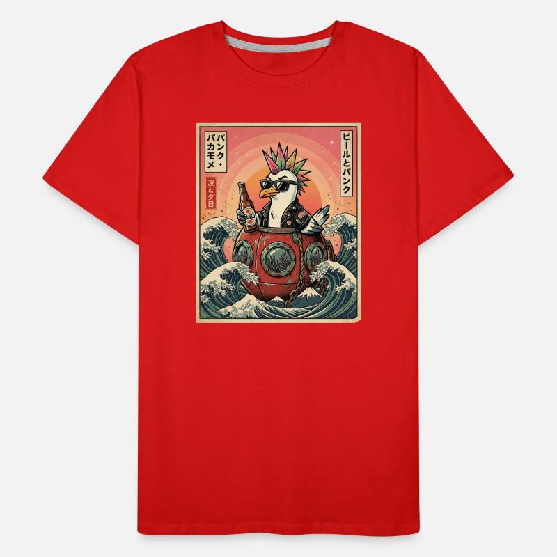 Kawaii Punker Moewe Männer Premium Bio T-Shirt