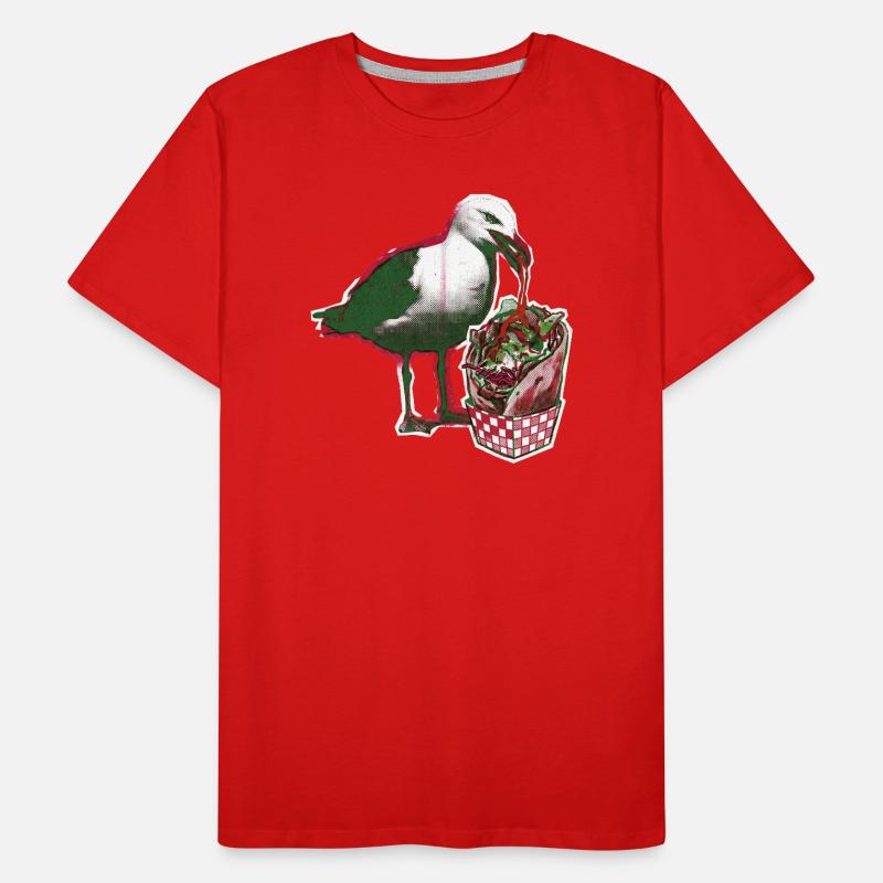 Kebab Seagull Men's Premium Organic T-Shirt