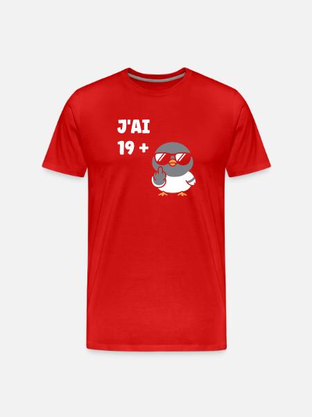 20 ans - T-shirt bio Premium Homme - rouge