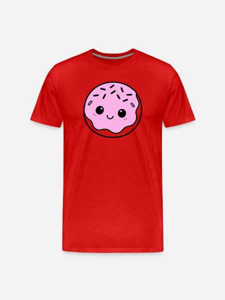 Donut mignon - T-shirt bio Premium Homme - rouge