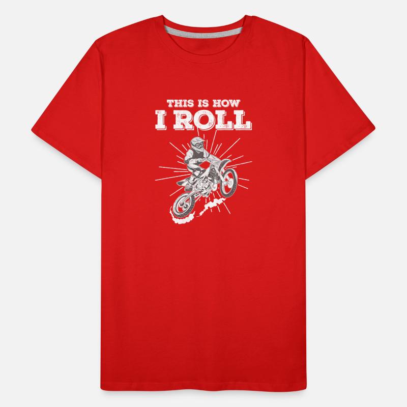 C’est comme ça que je joue le pilote de motocross T-shirt bio Premium Homme
