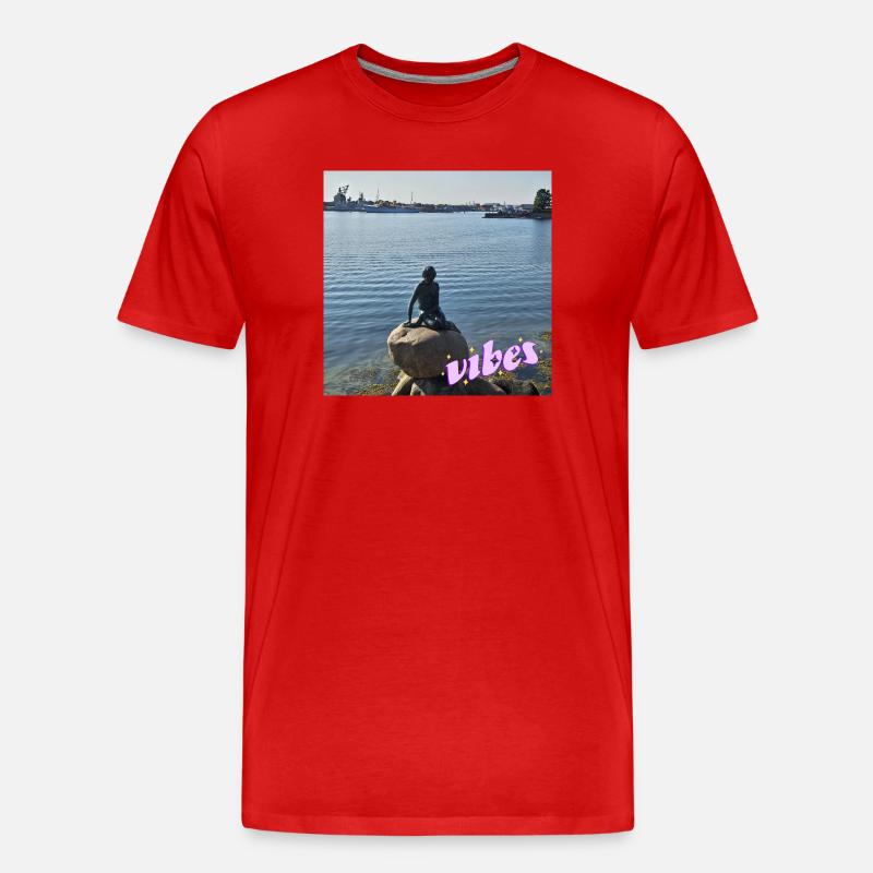 Ausstrahlung - Männer Premium Bio T-Shirt - Rot