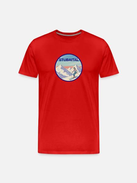 Vallée de Stubai - T-shirt bio Premium Homme - rouge