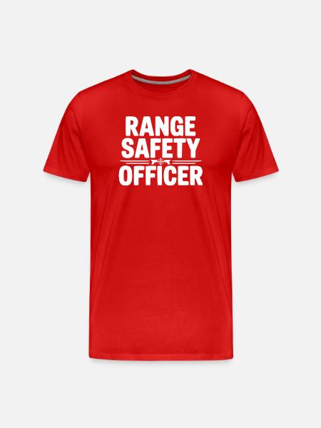 Range Safety Officer - Men's Premium Organic T-Shirt - red