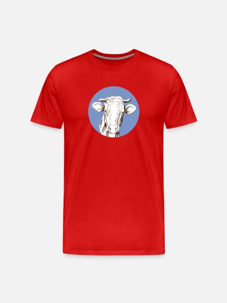 Vache - T-shirt bio Premium Homme - rouge