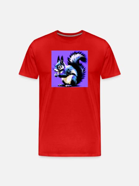 écureuil - T-shirt bio Premium Homme - rouge