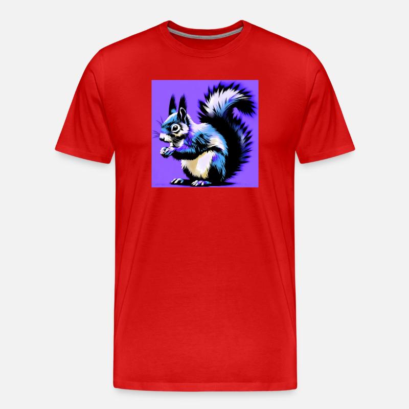 Eichhörnchen - Männer Premium Bio T-Shirt - Rot
