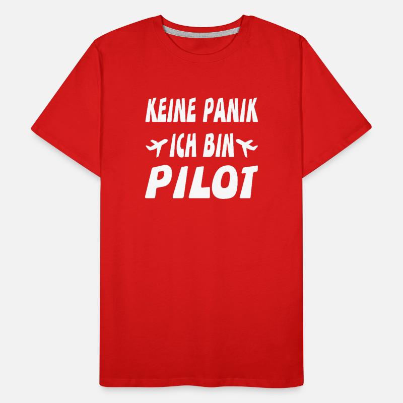 Pilot Männer Premium Bio T-Shirt