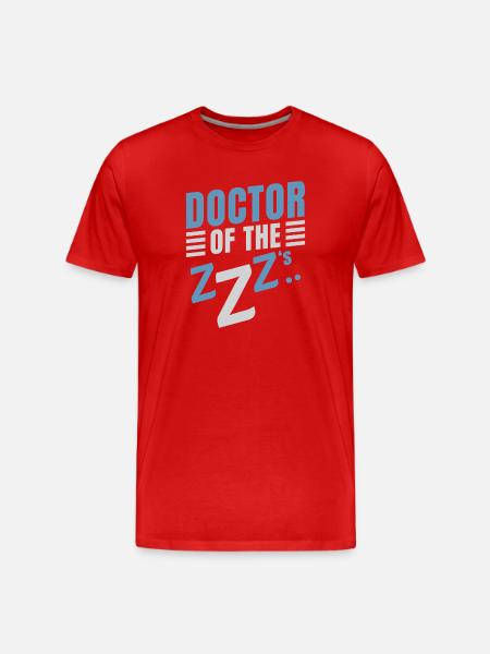 Anesthesiologist Doctor Of ZZZ Anesthesia - Men's Premium Organic T-Shirt - red