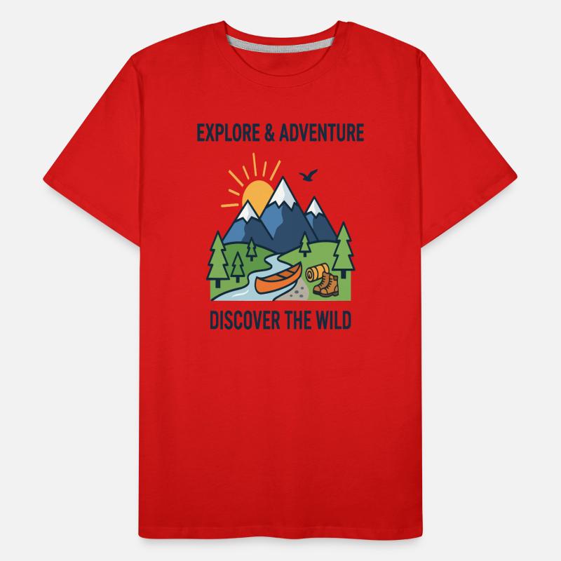 Abenteuer entdecken Entdecken Sie das Wildkanu Männer Premium Bio T-Shirt