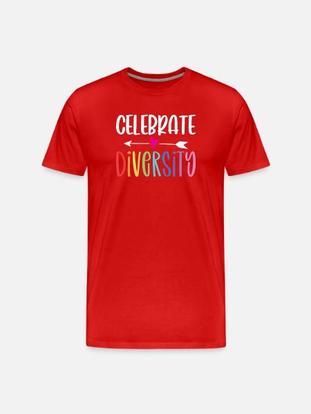 LGBT-Pride-Monat – Vielfalt feiern - Männer Premium Bio T-Shirt - Rot