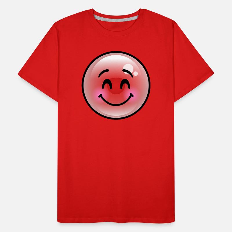 Cute Grey Bubble Men's Premium Organic T-Shirt