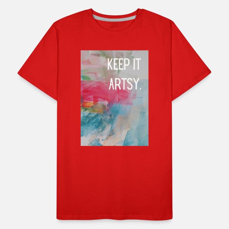Keep it artsy. Men's Premium Organic T-Shirt