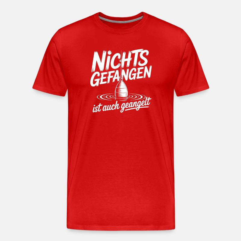 Angel Spruch lustig - Männer Premium Bio T-Shirt - Rot