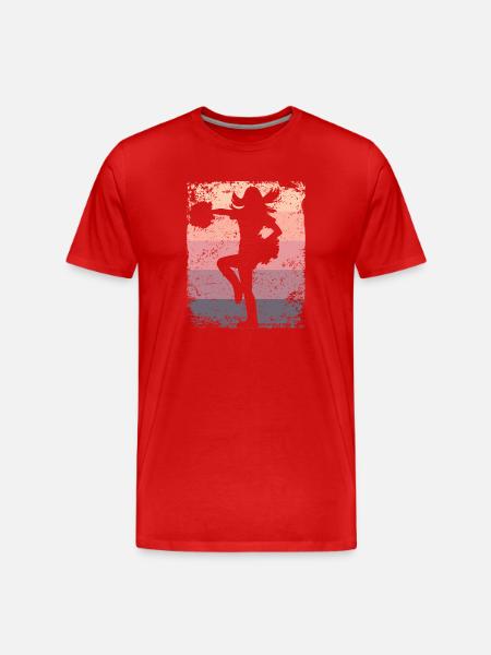 Cheerleader Cheer Mom Cheerleading - Männer Premium Bio T-Shirt - Rot