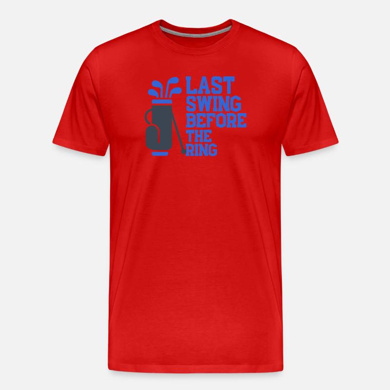 Last Swing Before The Ring - Männer Premium Bio T-Shirt - Rot