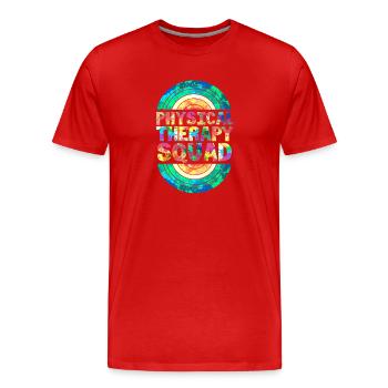 Physiotherapeut Physio Physiotherapie - Männer Premium Bio T-Shirt - Rot - Vorne - Damien (186cm)