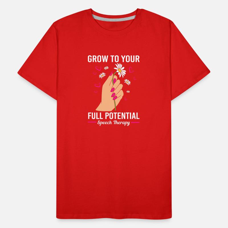 Speech Therapist Speech Therapy Speech Therapist Men's Premium Organic T-Shirt