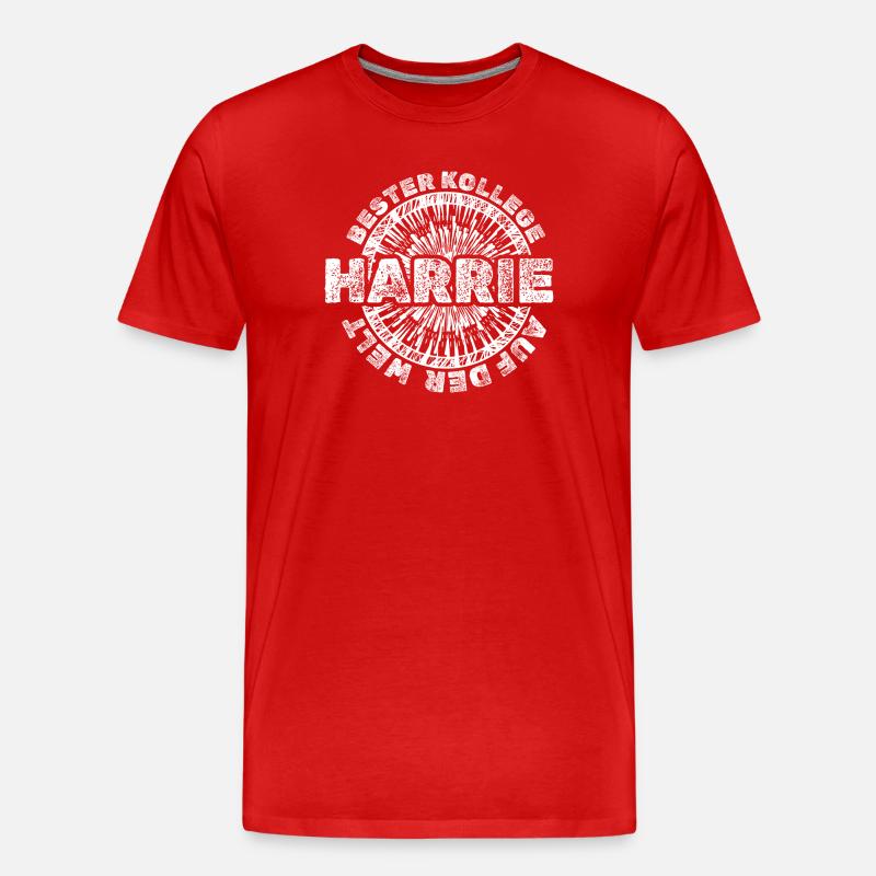 Harrie als Geschenk - Männer Premium Bio T-Shirt - Rot