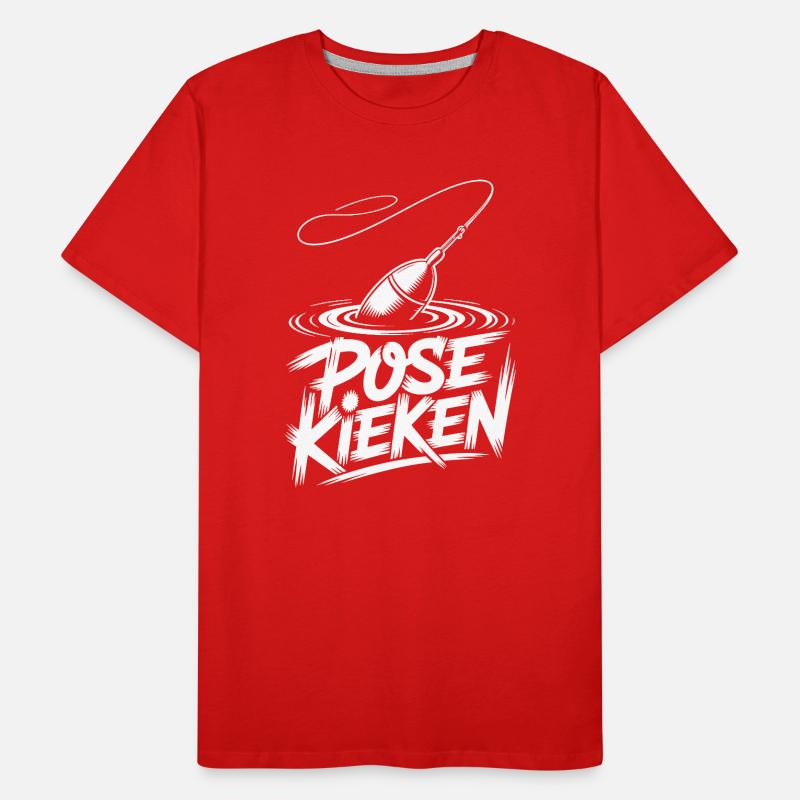 Pêche, Dicton, Pose T-shirt bio Premium Homme