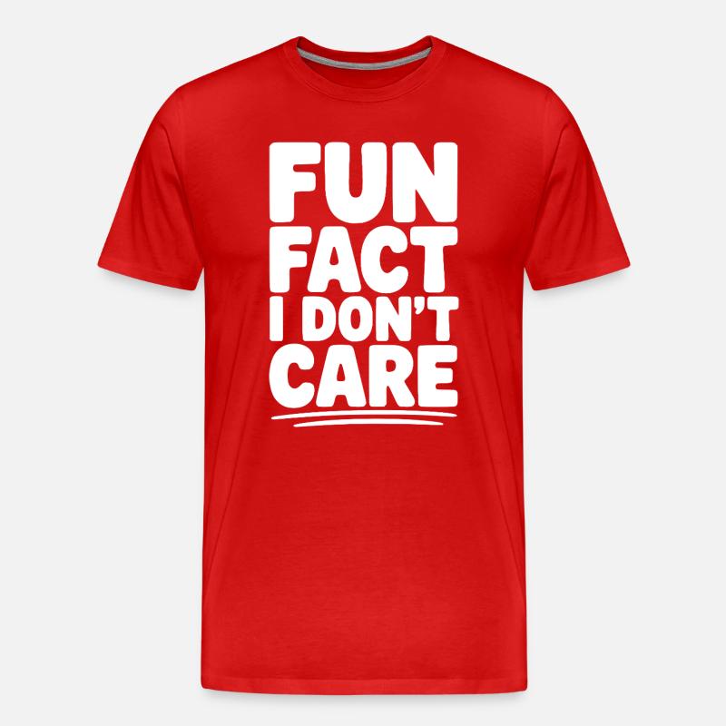 Fun Fact: Mir ist das egal - Männer Premium Bio T-Shirt - Rot