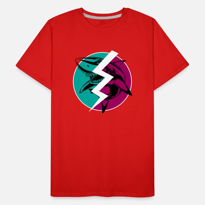Electric Split Shark Men's Premium Organic T-Shirt