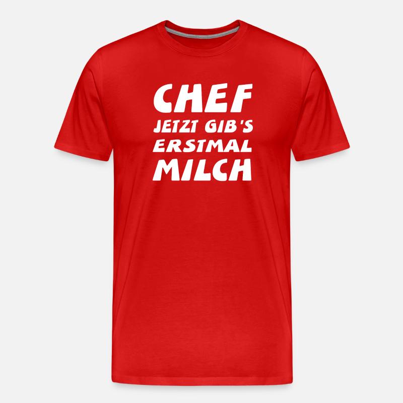 Chef - Männer Premium Bio T-Shirt - Rot