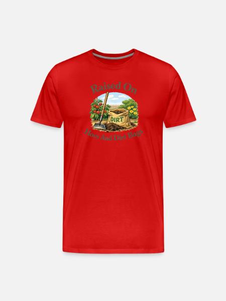 Jeg voksede op med og – sjove af slagsen - Herre Premium T-shirt økologisk - rød