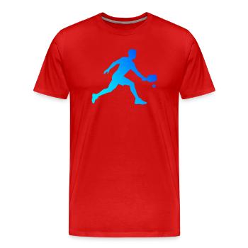Pickleball Community for Pickleball Community Fans - Men's Premium Organic T-Shirt - red - Front - Damien (186cm)