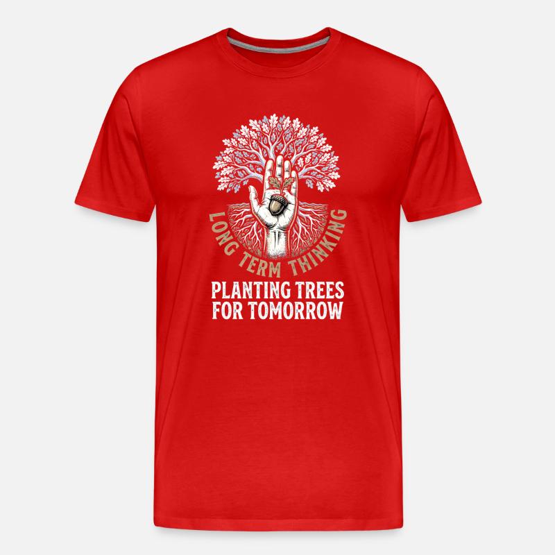 Long Term Planting - Männer Premium Bio T-Shirt - Rot
