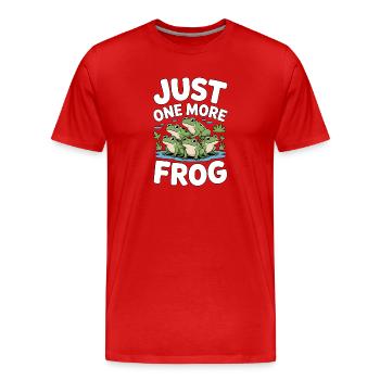 Encore un terrarium grenouille-grenouille - T-shirt bio Premium Homme - rouge - Devant - Damien (186cm)