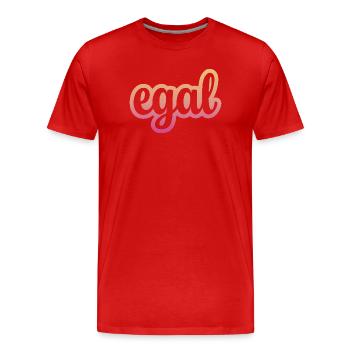 all the same - Men's Premium Organic T-Shirt - red - Front - Damien (186cm)
