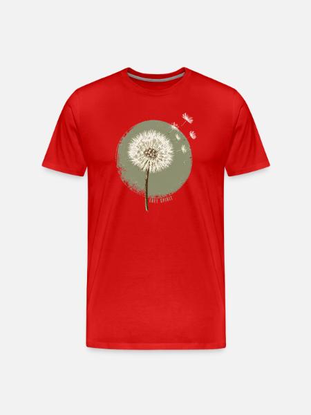 Dandelion - Men's Premium Organic T-Shirt - red