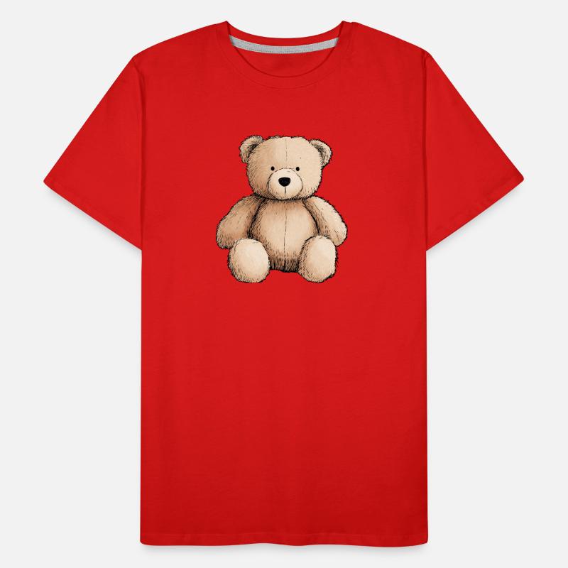 Teddybär, Teddybär, Stofftier Männer Premium Bio T-Shirt