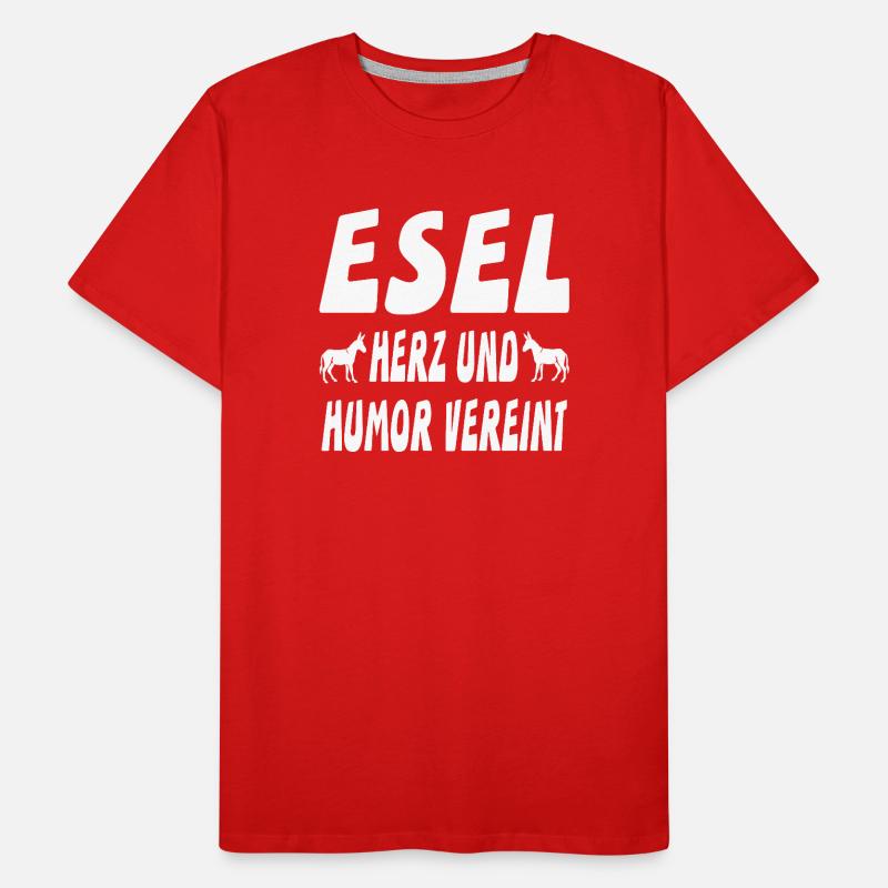Esel Männer Premium Bio T-Shirt