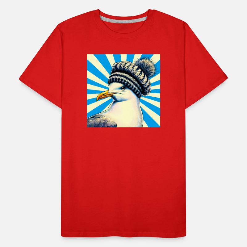 Möwe Männer Premium Bio T-Shirt