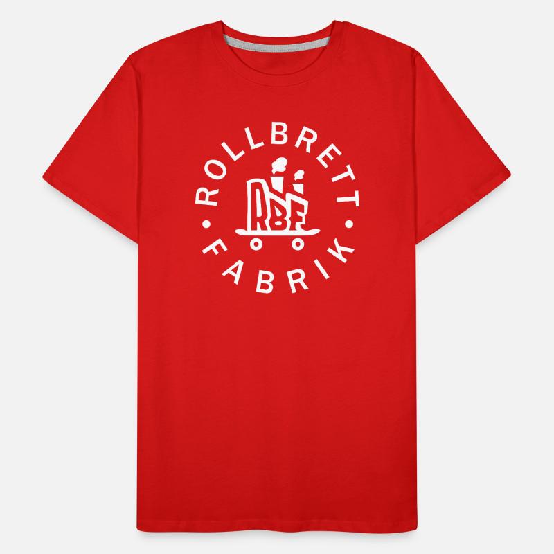 RBF Logo white Männer Premium Bio T-Shirt