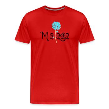 Malaga Biznaga - T-shirt bio Premium Homme - rouge - Devant - Damien (186cm)