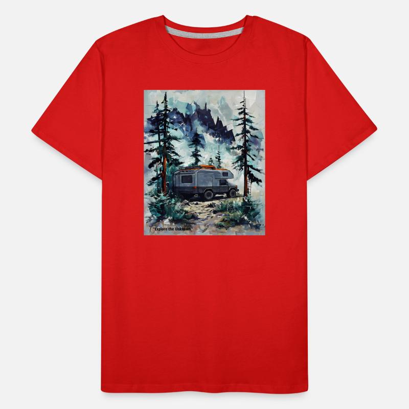 Explore the Unknown Forest Camper Men's Premium Organic T-Shirt