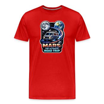Lass Uns Zum Mars Gehen. Mars-erkundungsmission - Männer Premium Bio T-Shirt - Rot - Vorne - Damien (186cm)