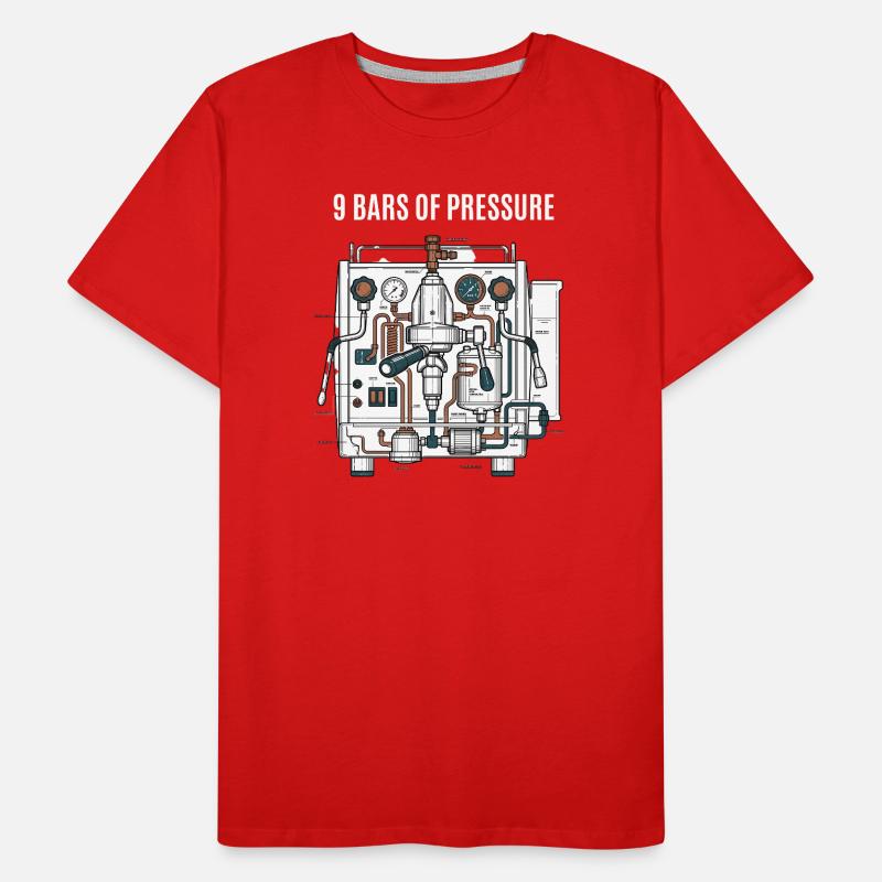 Pression du café T-shirt bio Premium Homme