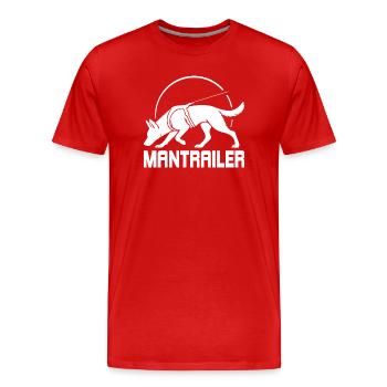 Malinois MANTRAILER Search Dogs Dogs Wilsigns - Men's Premium Organic T-Shirt - red - Front - Damien (186cm)
